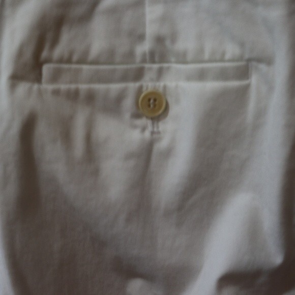 Talbots Vintage White Stretch Cotton Capri Pants Classic Cropped 14P - Picture 8 of 10